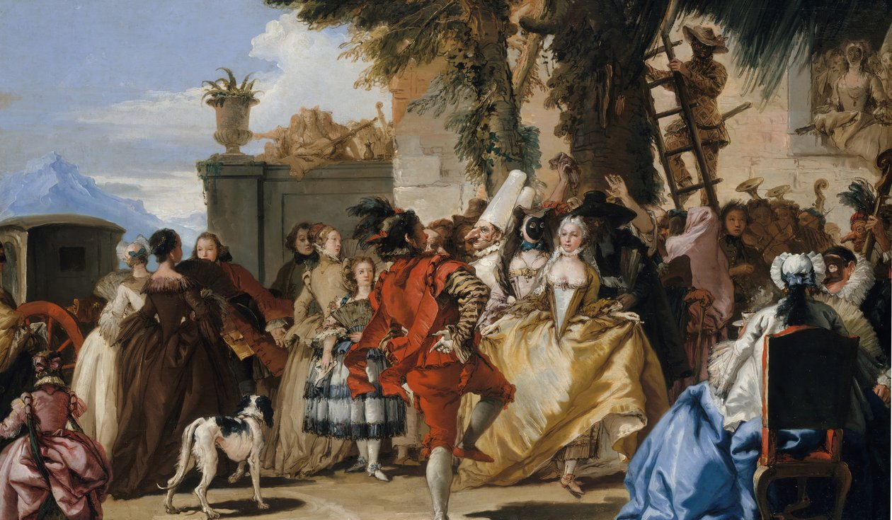 Ein Tanz auf dem Land, ca. 1755 von Giovanni Domenico Tiepolo
