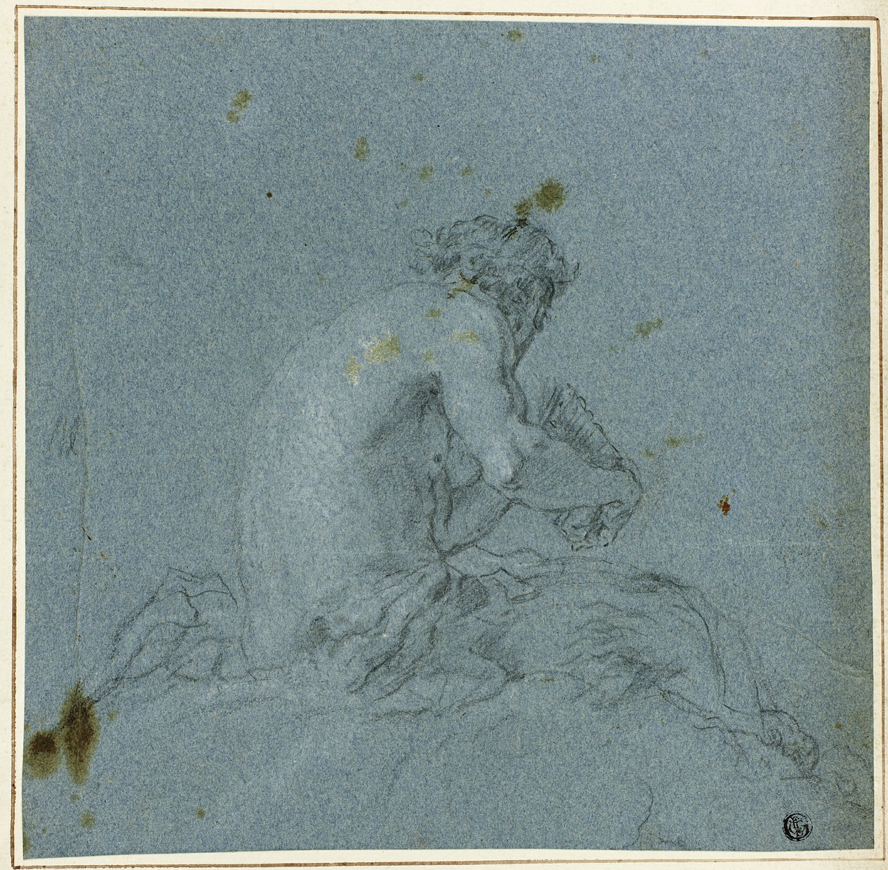 Ein Satyr spielt seine Pfeifen von Giovanni Domenico Tiepolo