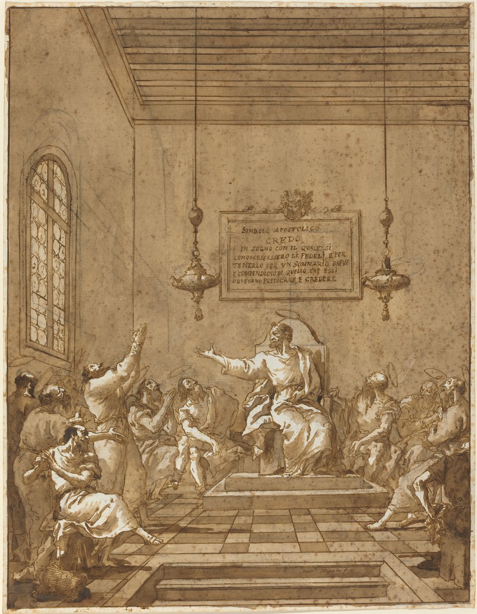 Das Apostolische Glaubensbekenntnis von Giovanni Domenico Tiepolo