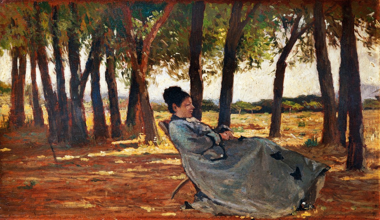 Madam Martelli Castiglioncello, um 1867 von Giovanni Fattori