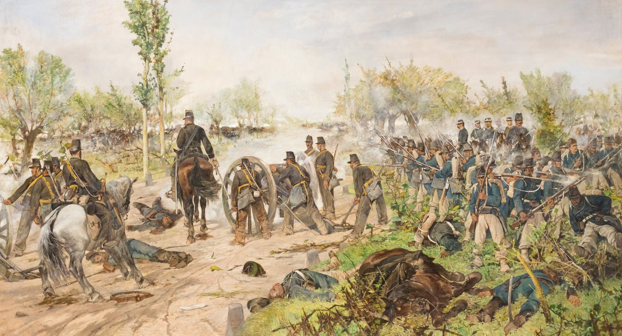 Die Schlacht von Custoza von Giovanni Fattori