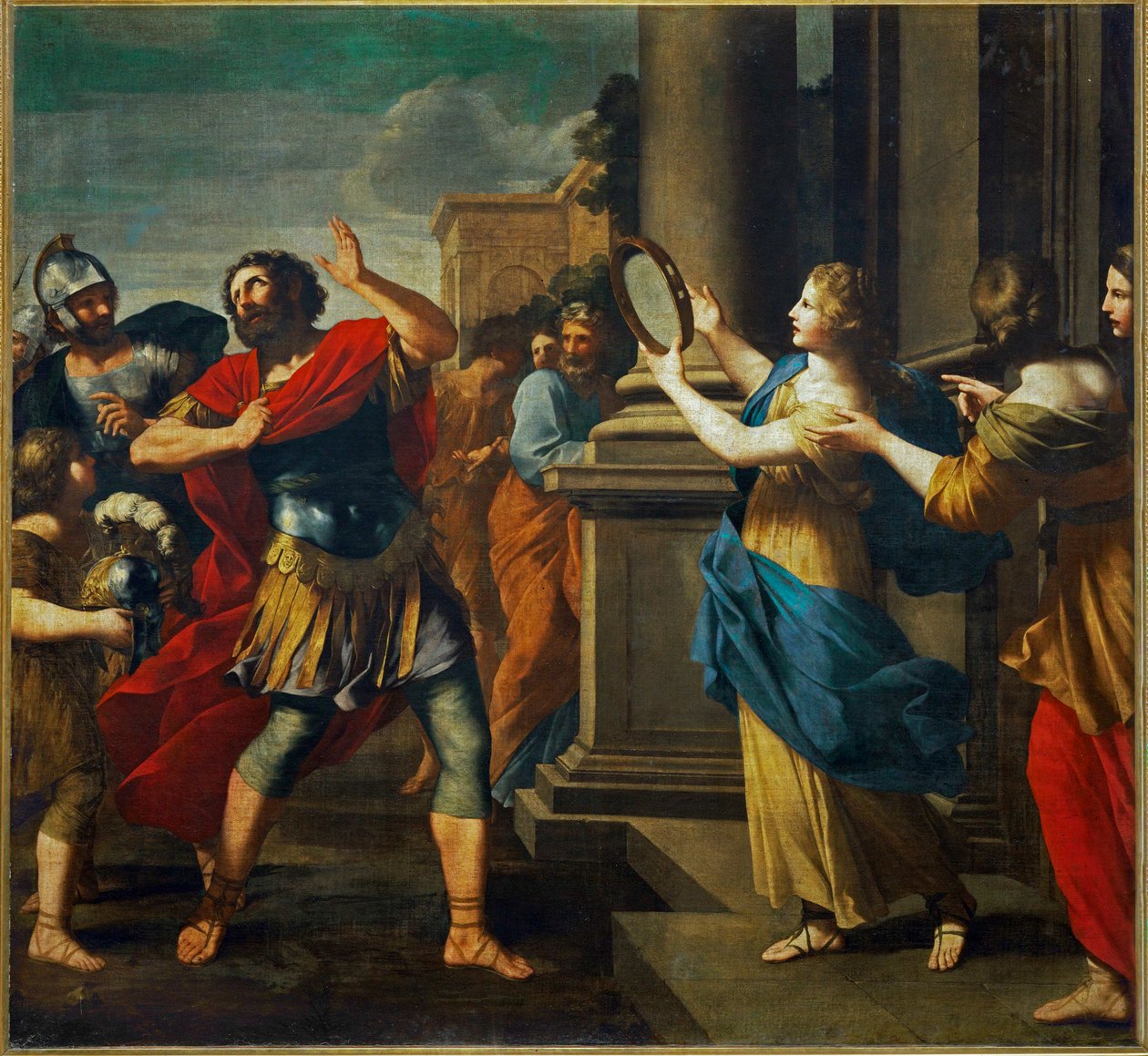 Jephta erkennt seine Tochter von Giovanni Francesco (1610-62) Romanelli