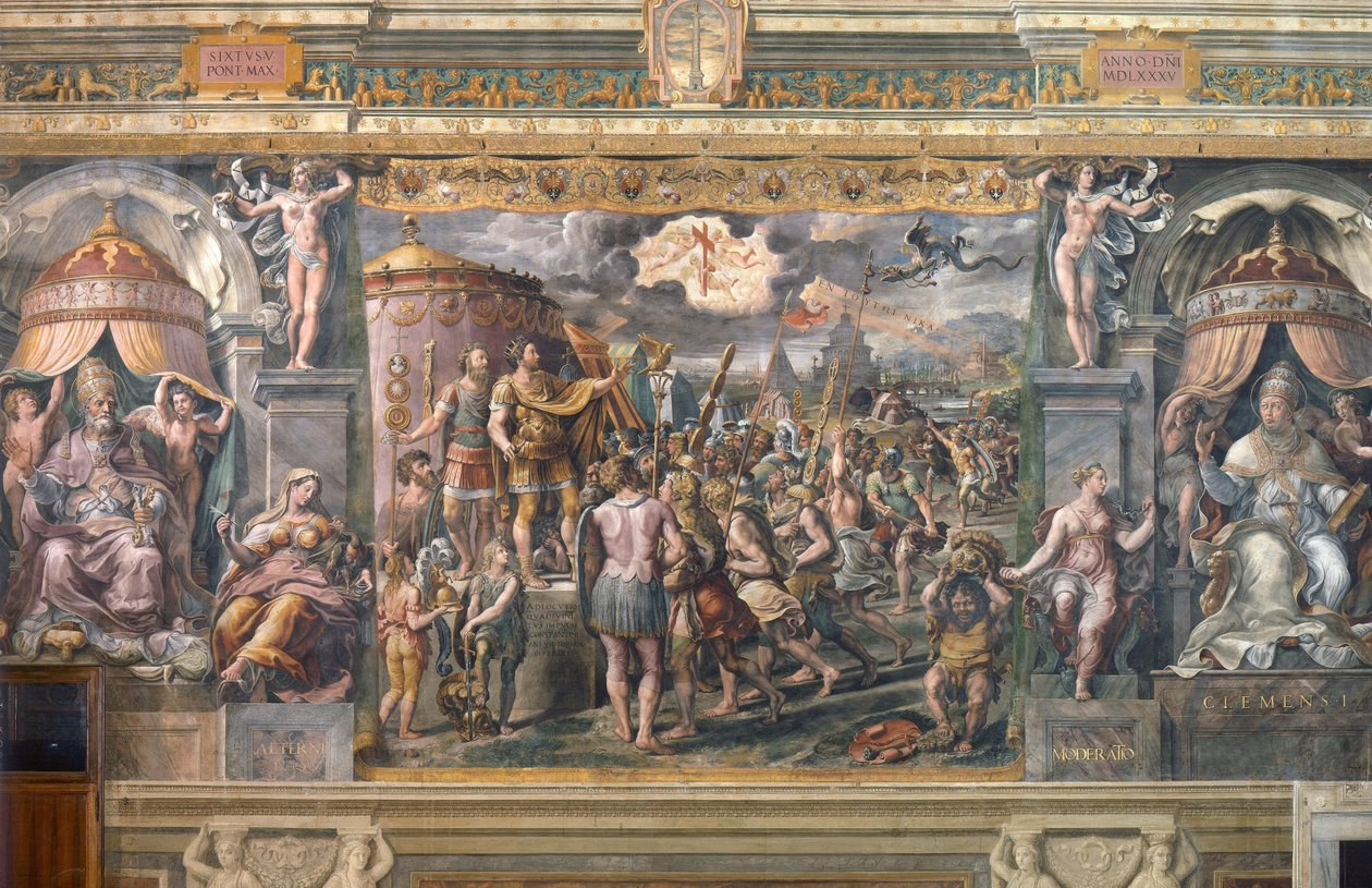 Die Erscheinung des Kreuzes vor Kaiser Konstantin von Giovanni Francesco (c.1488 1528) Penni