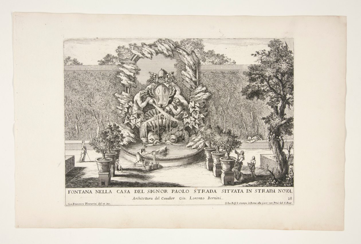 Le Fontane Ne Palazzi e ne Giardini di Roma, Parte Terza [Der dritte Teil der Brunnen, Paläste und Gärten von Rom] von Giovanni Francesco Venturini
