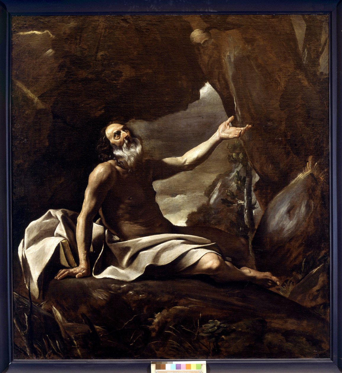 Elija wird von einem Raben gefüttert von Giovanni Lanfranco