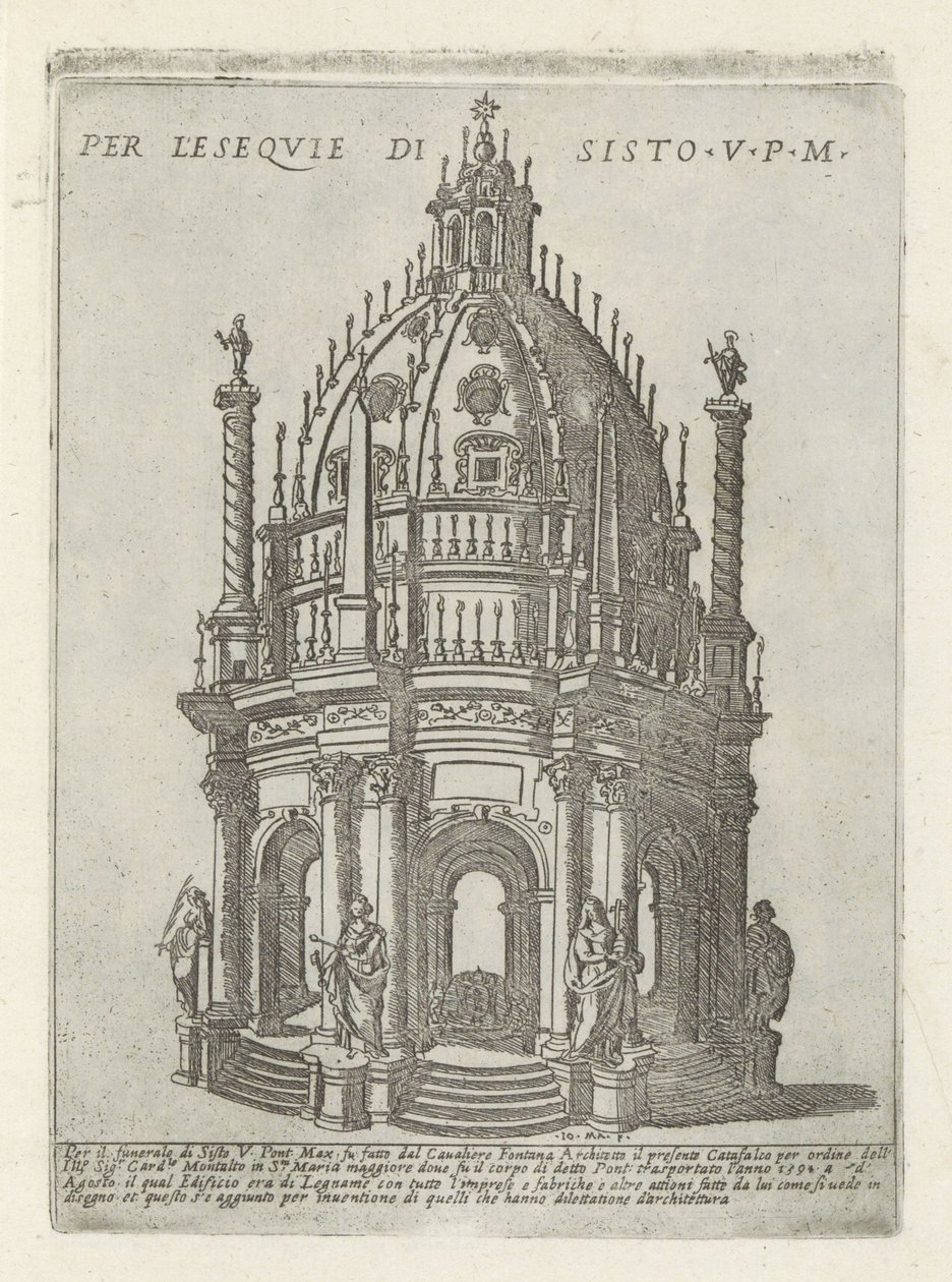 Grabmonument für Papst Sixtus V von Giovanni Maggi