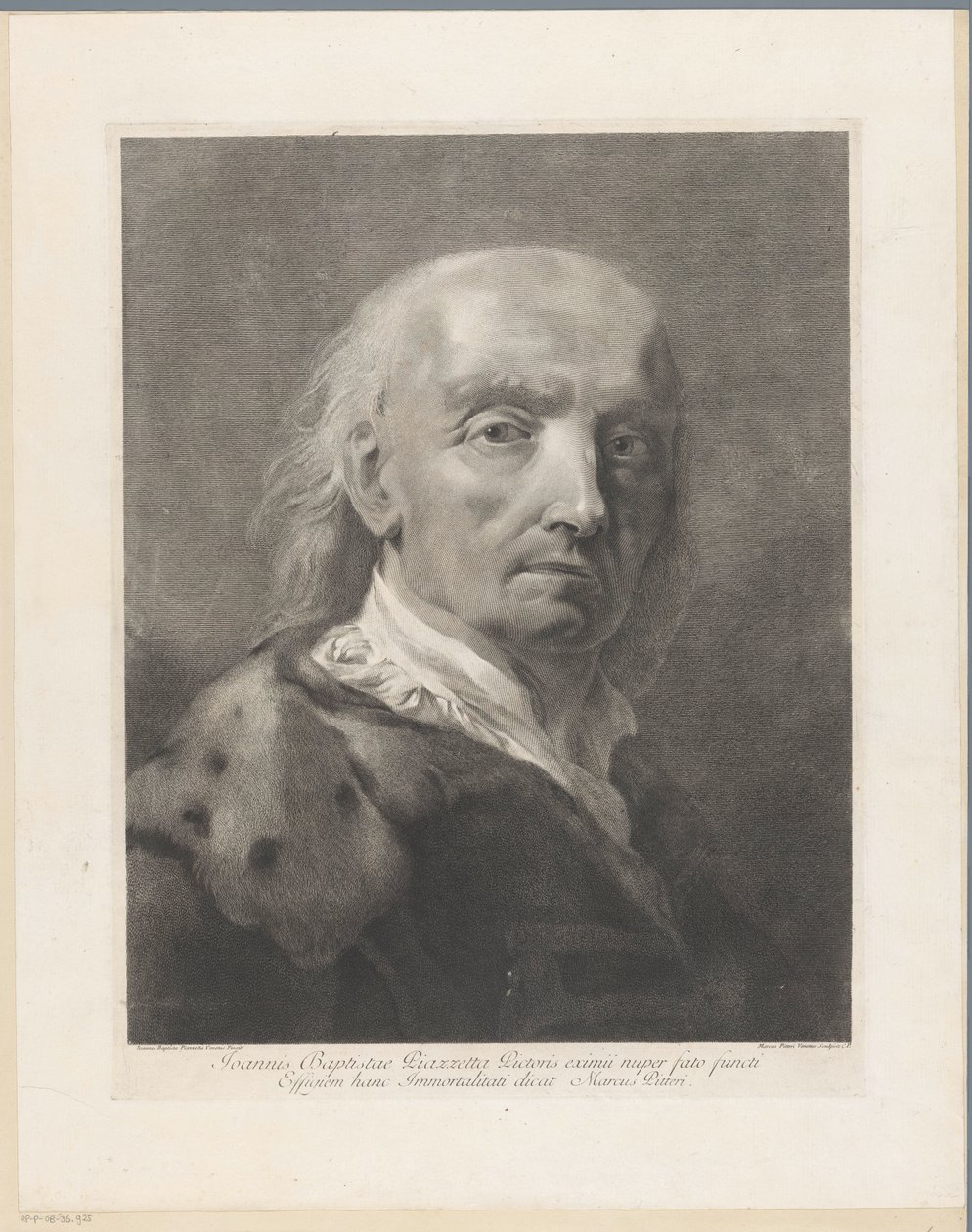 Porträt des Künstlers Giovanni Battista Piazzetta von Giovanni Marco Pitteri