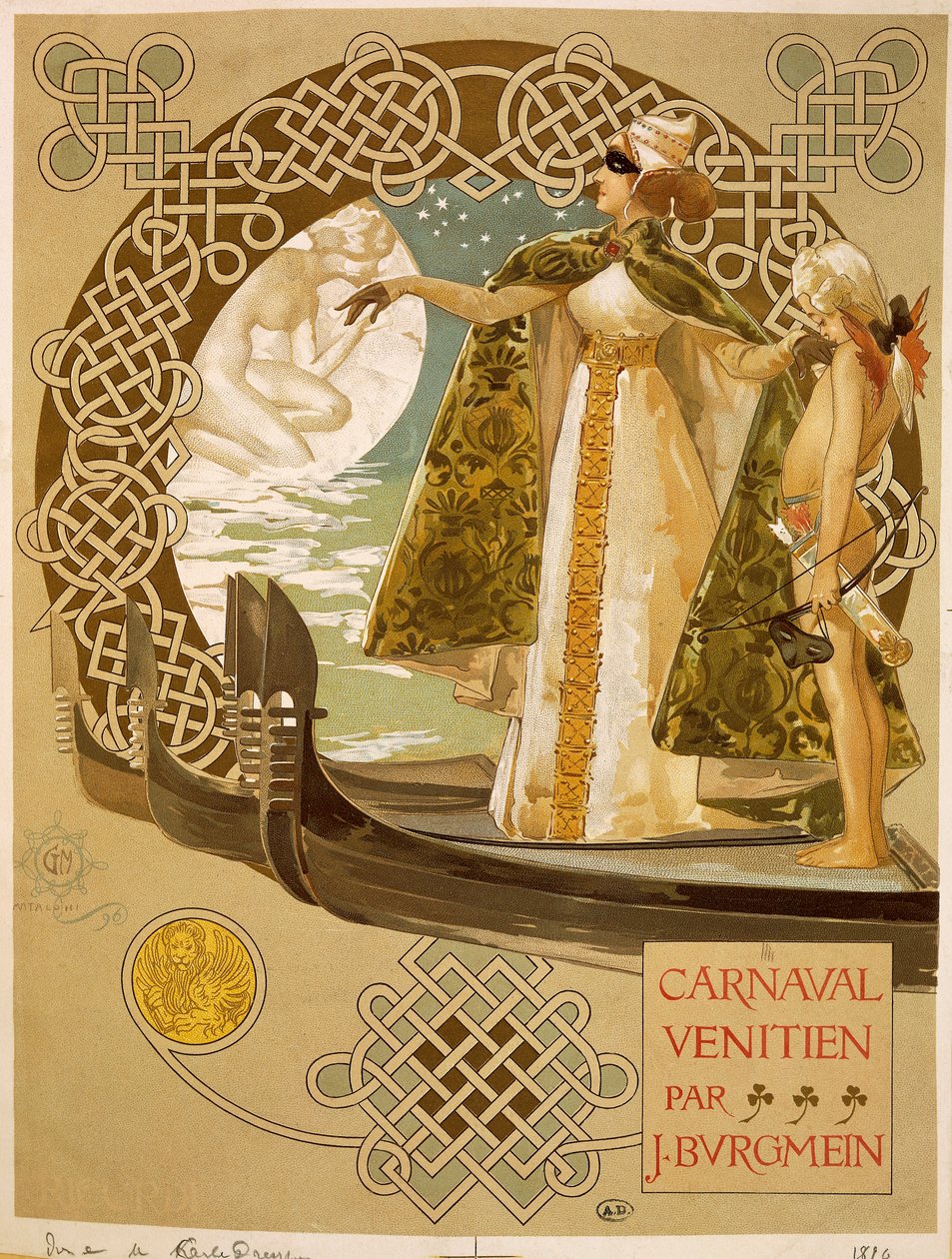 Venezianischer Karneval, Plakat von Giovanni Mataloni von Giovanni Maria Mataloni