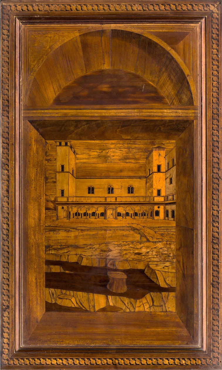 Lignaean-Kanonischer Chor, eingelegt von Giovanni Maria Platina 1484, oberer Stand von Giovanni Maria Platina