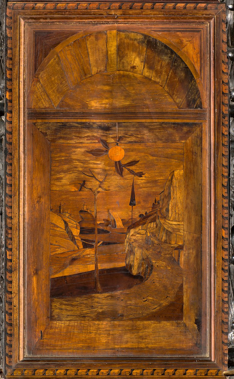 Lignaean-Kanonischer Chor, eingelegt von Giovanni Maria Platina 1484, oberer Stand von Giovanni Maria Platina
