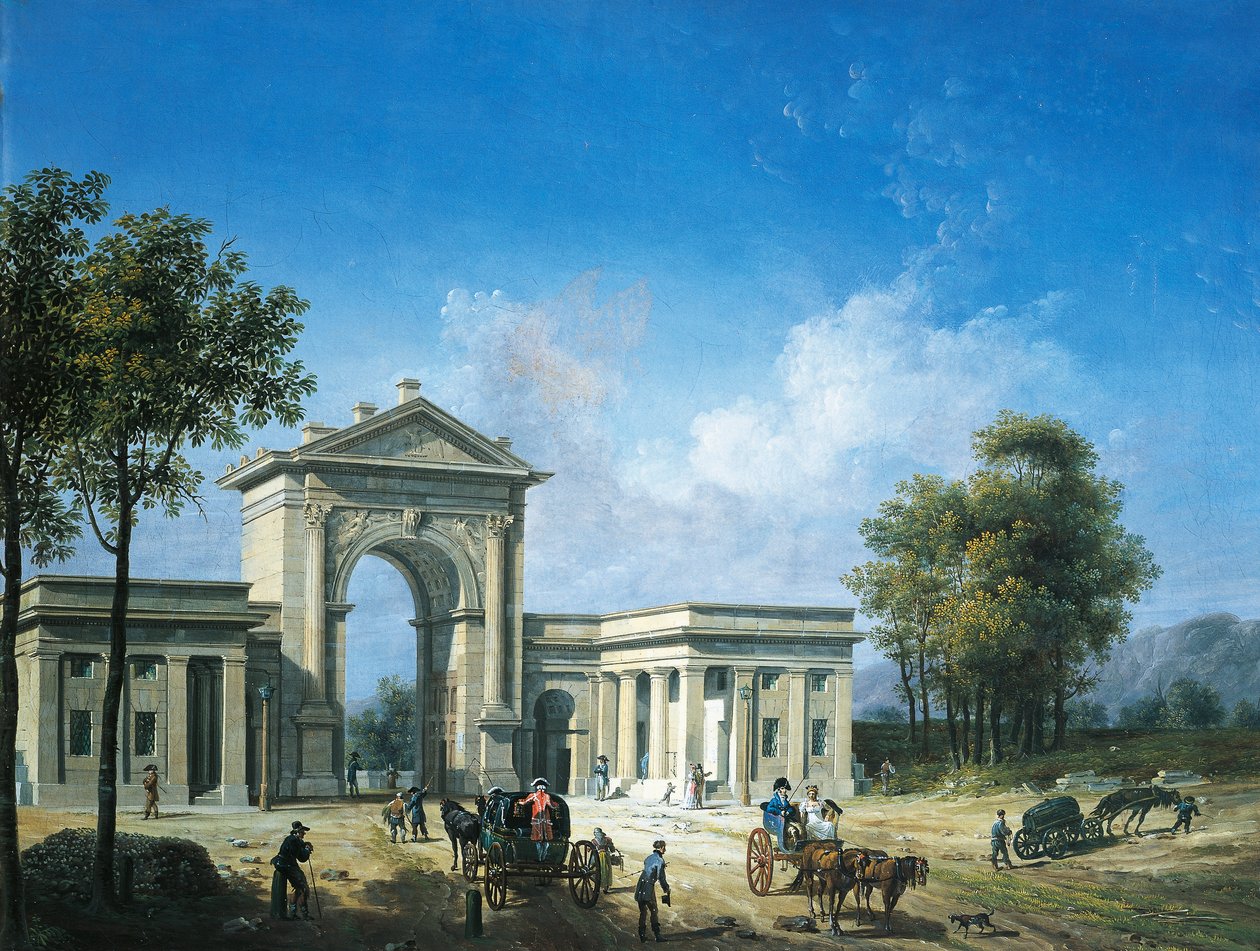 Ansicht von Porta Nuova in Mailand von Giovanni Migliara
