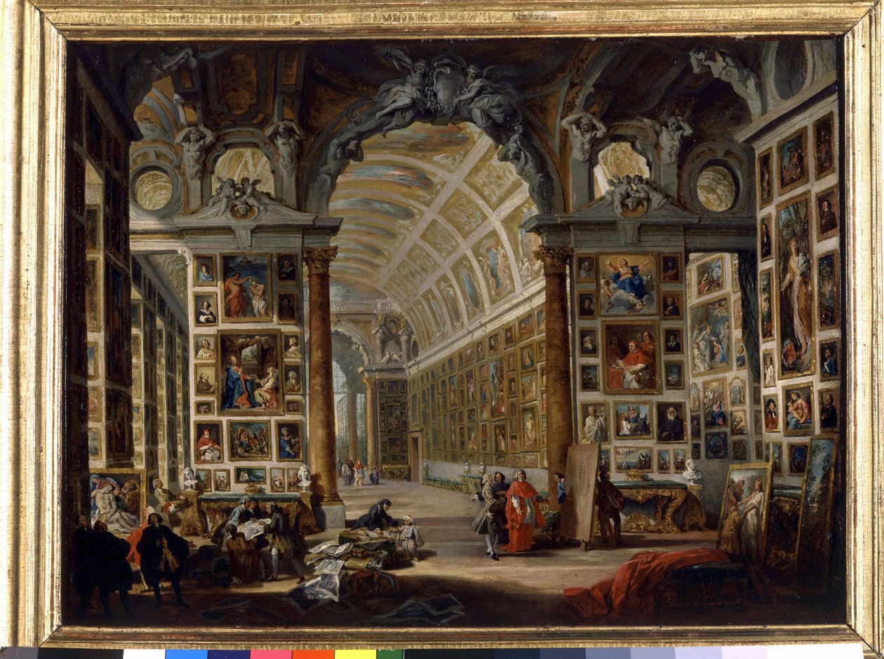 Die Galerie des Kardinals Silvio Valenti Gonzague von Giovanni Paolo Pannini