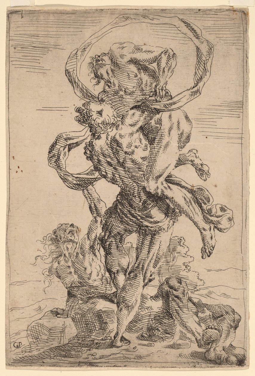Herkules und Antäus von Giovanni Pietro Possenti