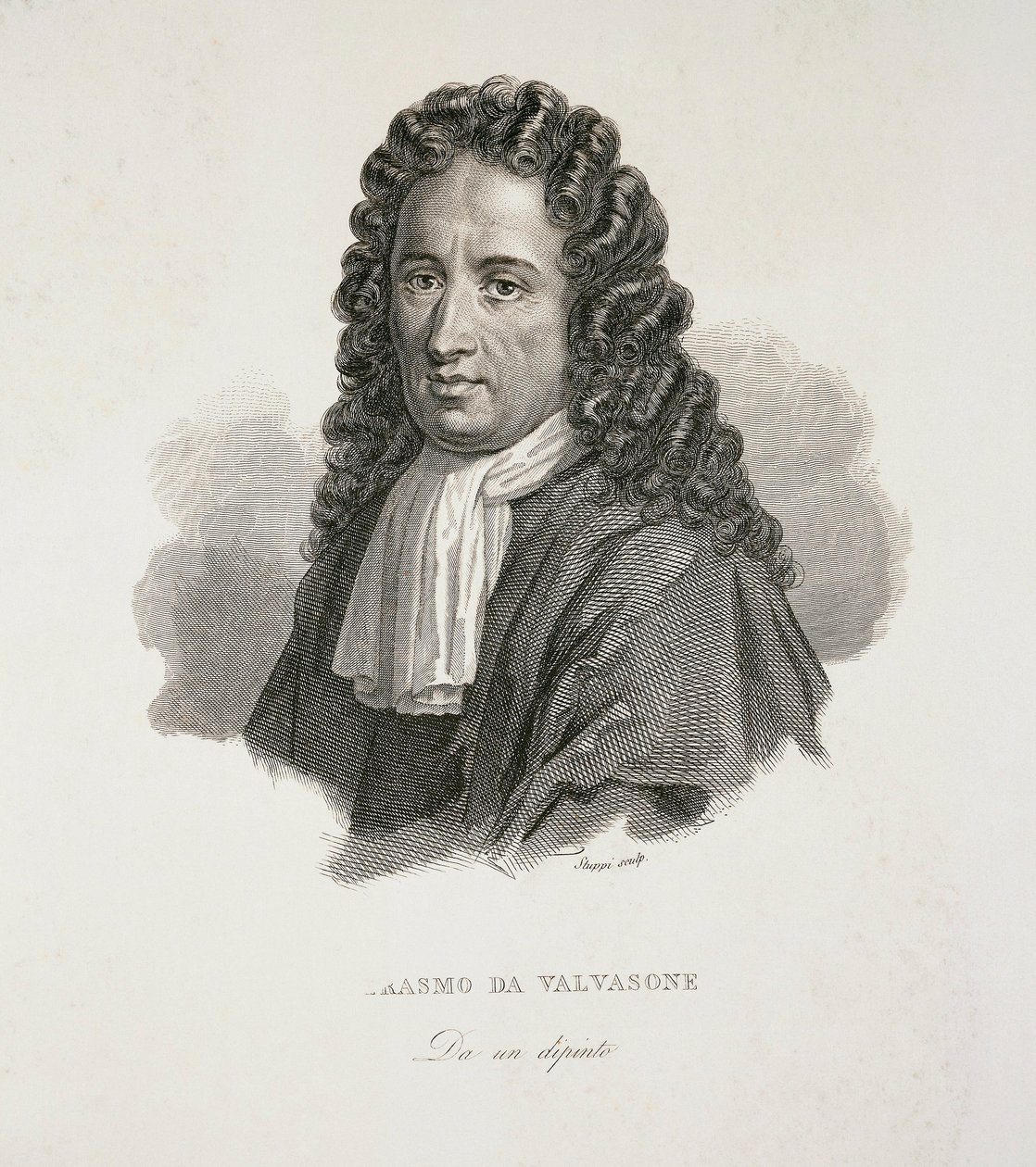 Italienischer Schriftsteller und Dichter Erasmo di Valvasone von G. Stuppi, Gravur von Giovanni Stuppi