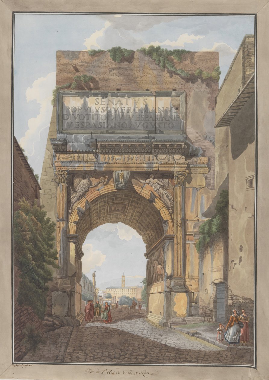 Titusbogen von Giovanni Volpato, Louis Ducros