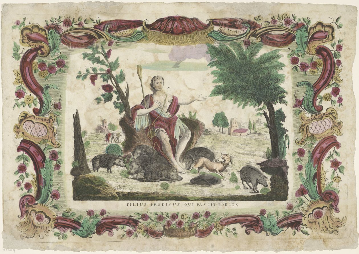 Der verlorene Sohn als Schweinehirt von Giovanni Volpato (possibly)