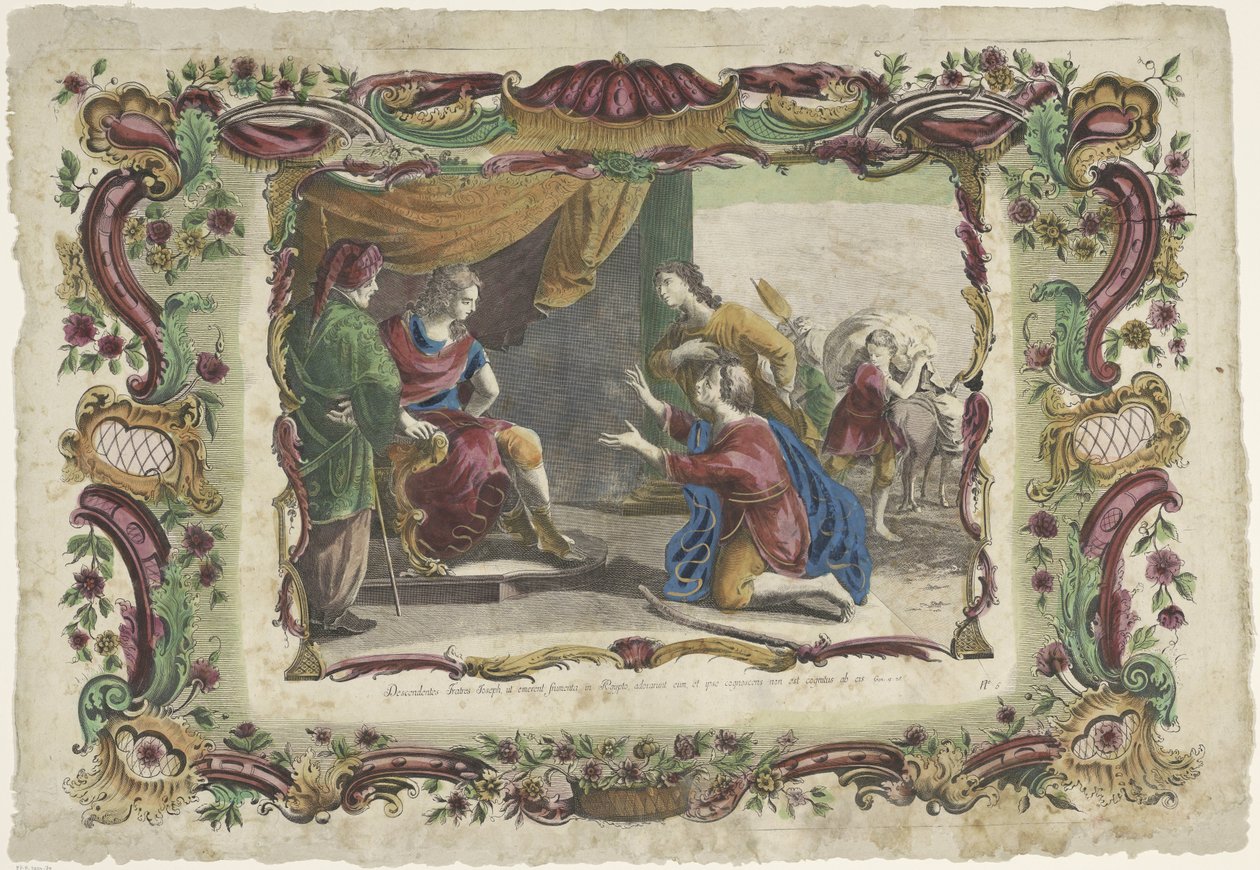 Die Brüder von Josef knien vor ihm in Ägypten von Giovanni Volpato