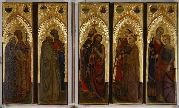 Heilige, Jungfrauen und Märtyrer, ca. 1350-60 von Giovanni da Milano