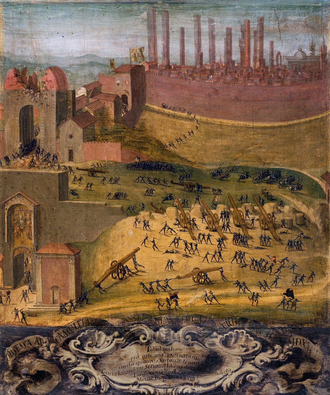 Der Sieg von Porta Camollia in Siena von 1526 von Giovanni di Lorenzo Cini