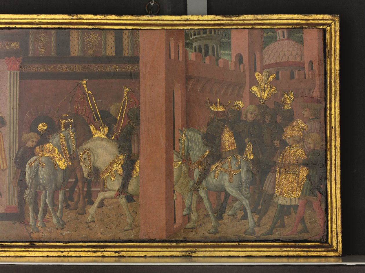 Die Geschichte von Trajan und der Witwe (Detail) von Giovanni di Ser Giovanni Scheggia