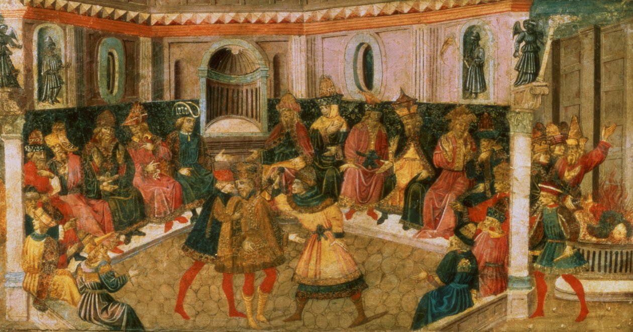 Der Tod von Julius Caesar, ca. 1446-50 von Giovanni di Tommaso Angelo