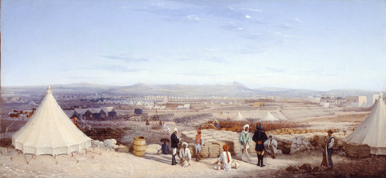 Indisches Kavallerielager, Malta, 1878 von Girolamo Gianni