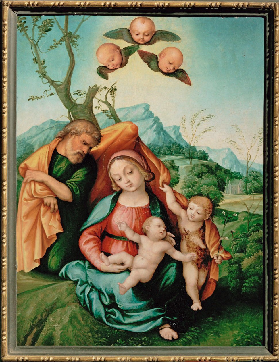 Heilige Familie von Girolamo Marchesi da Cotignola