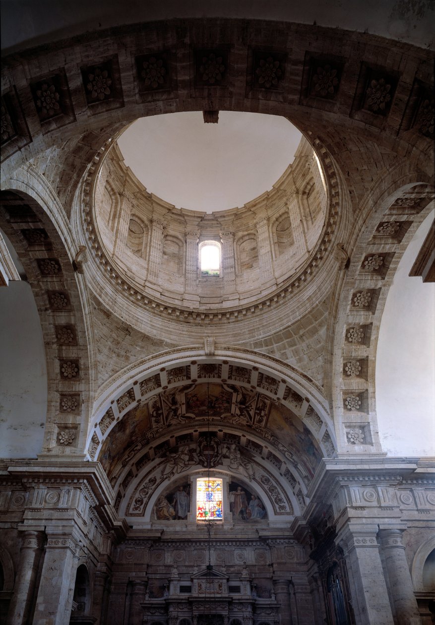 Innenansicht der Kirche San Biagio (1518-1545) von Giuliano Giamberti da Sangallo