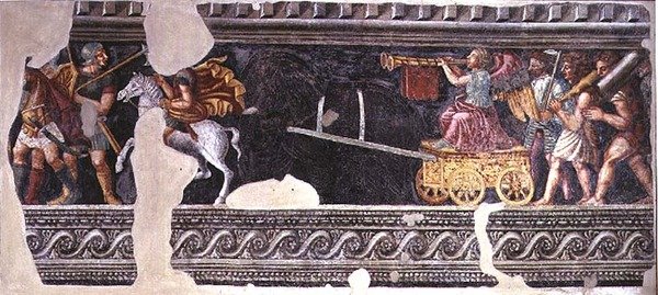 Fragment einer Triumphszene von Giulio (school of) Romano