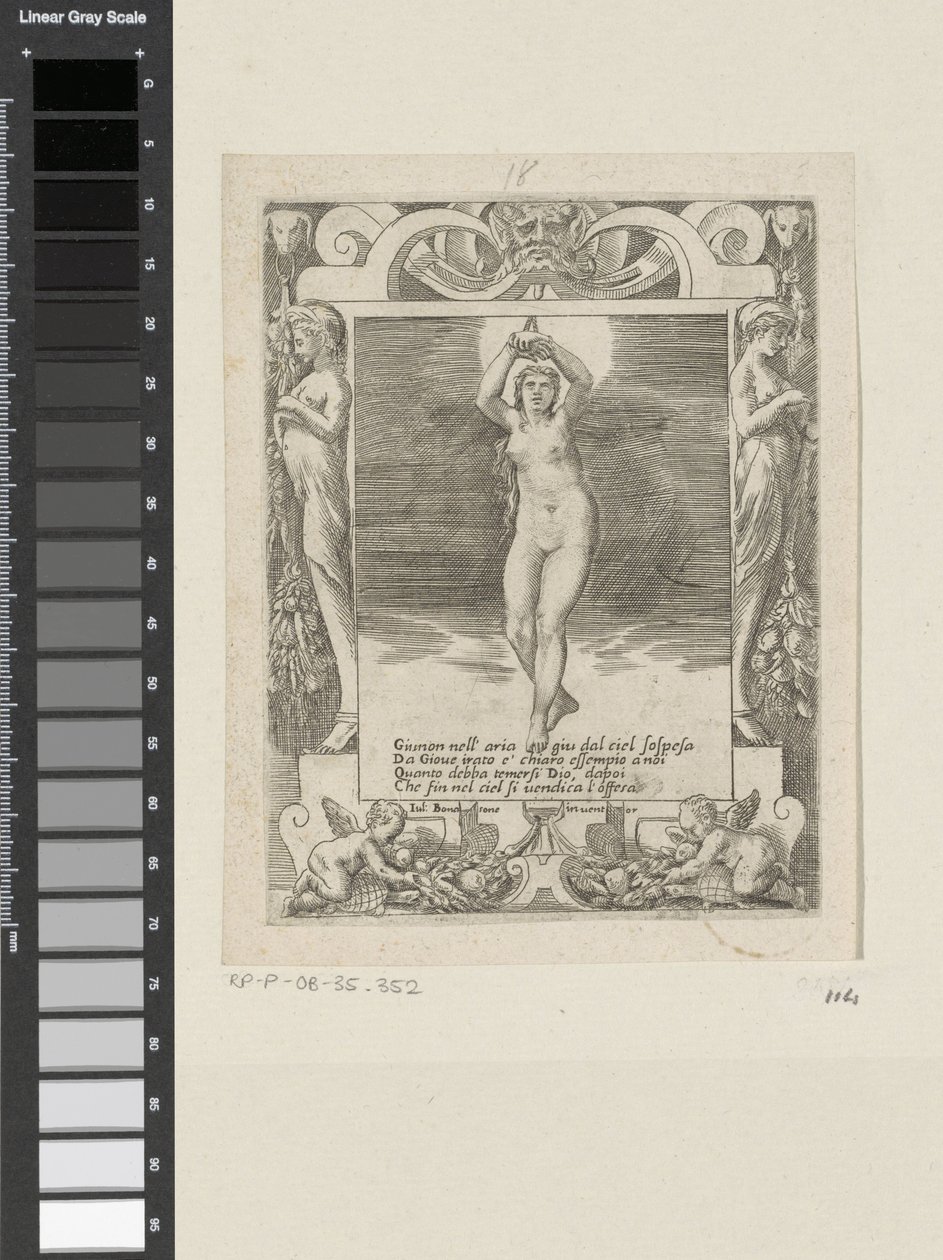 Juno in der Luft aufgehängt von Giulio Bonasone