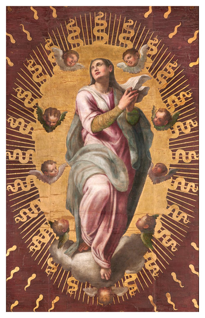 Sakristei der Kanoniker, Giulio Campi 1568, Banner der Himmelfahrt von Giulio Campi