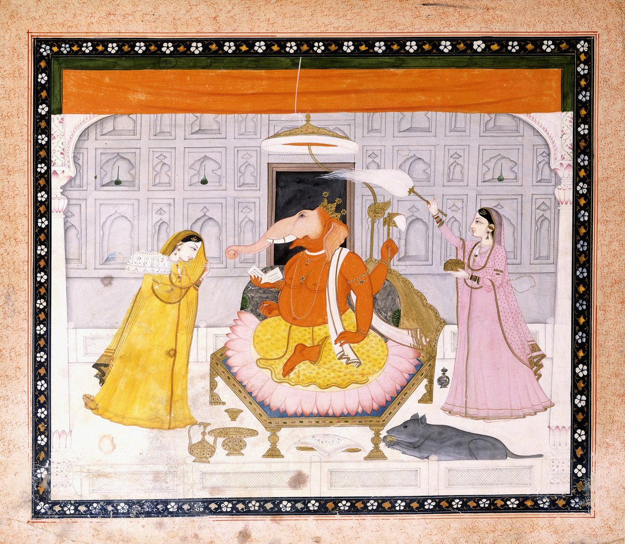 Die Verehrung von Ganesh, ca. 1790 von Giulio Carlini
