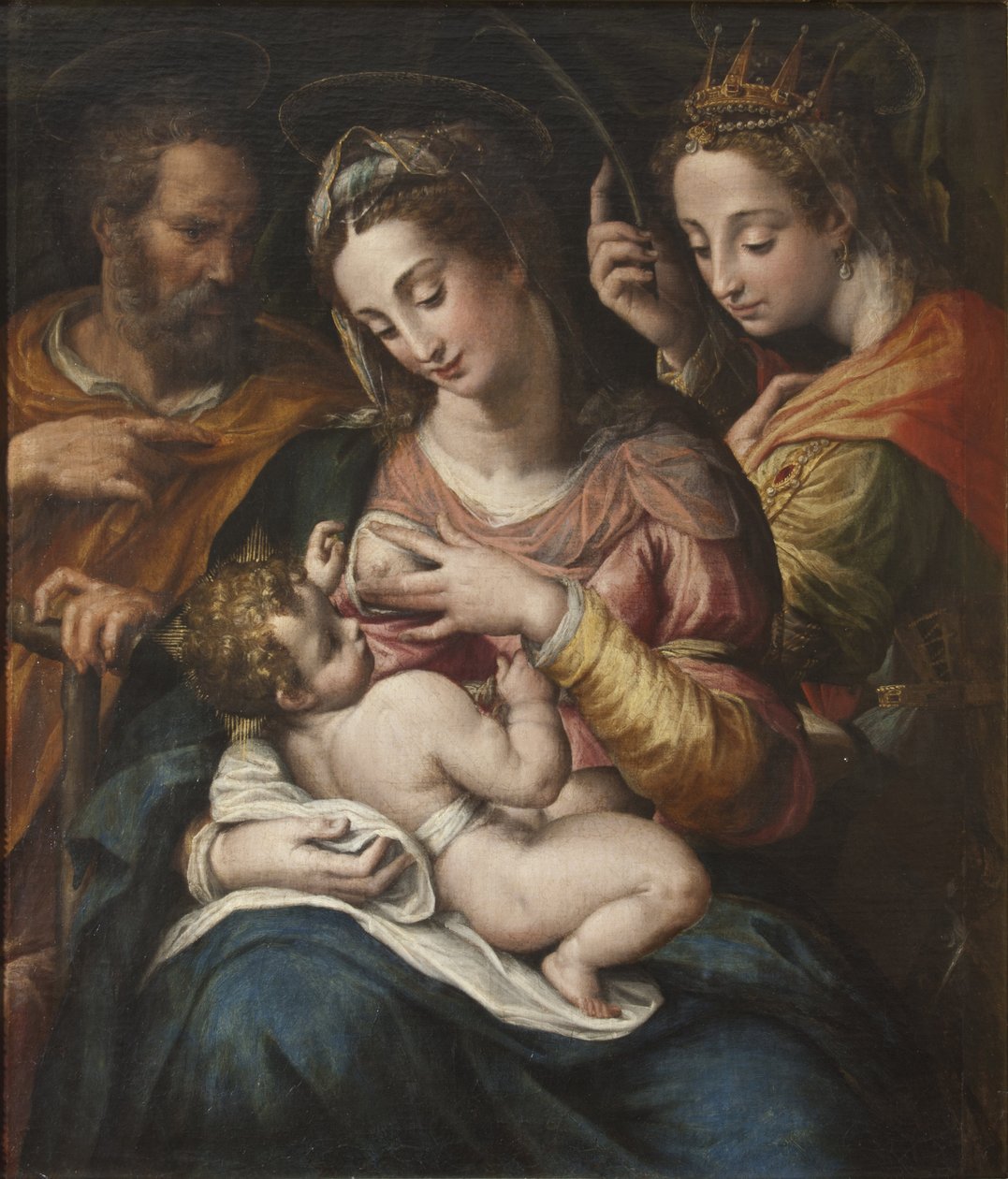 Die Heilige Familie mit der Heiligen Katharina von Giulio Cesare Procaccini