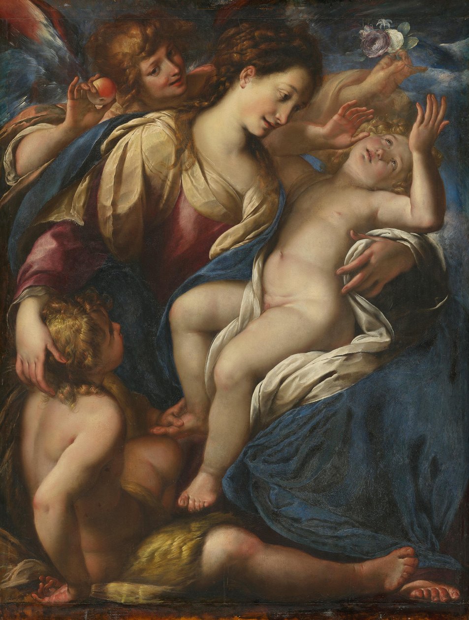 Maria mit Kind, dem Johannesknaben und einem Engel von Giulio Cesare Procaccini