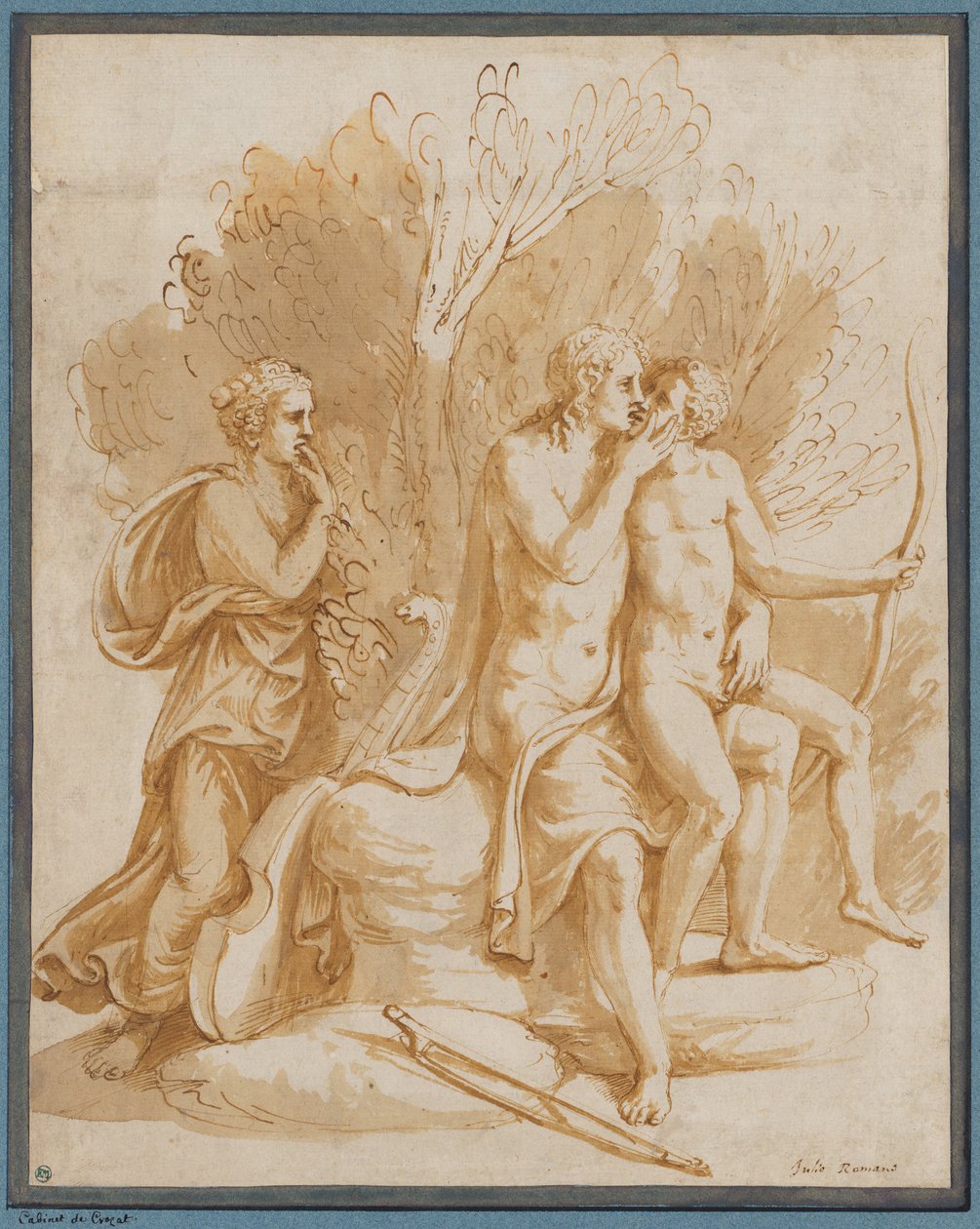 Apollo mit einem Liebhaber von Giulio Romano
