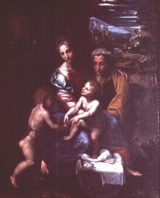 Madonna mit Kind, St. Anna und Johannes dem Täufer von Giulio Romano