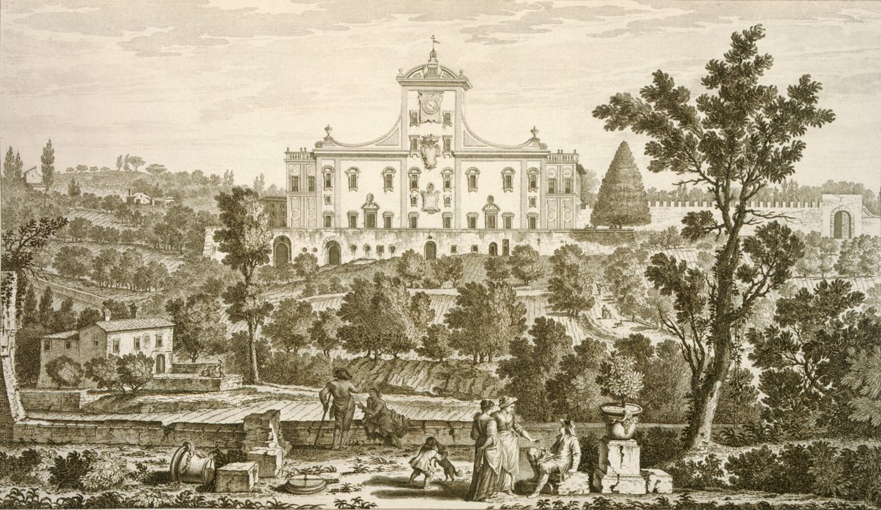 Villa Ricci in Pozzolatico von Giuseppe Zocchi