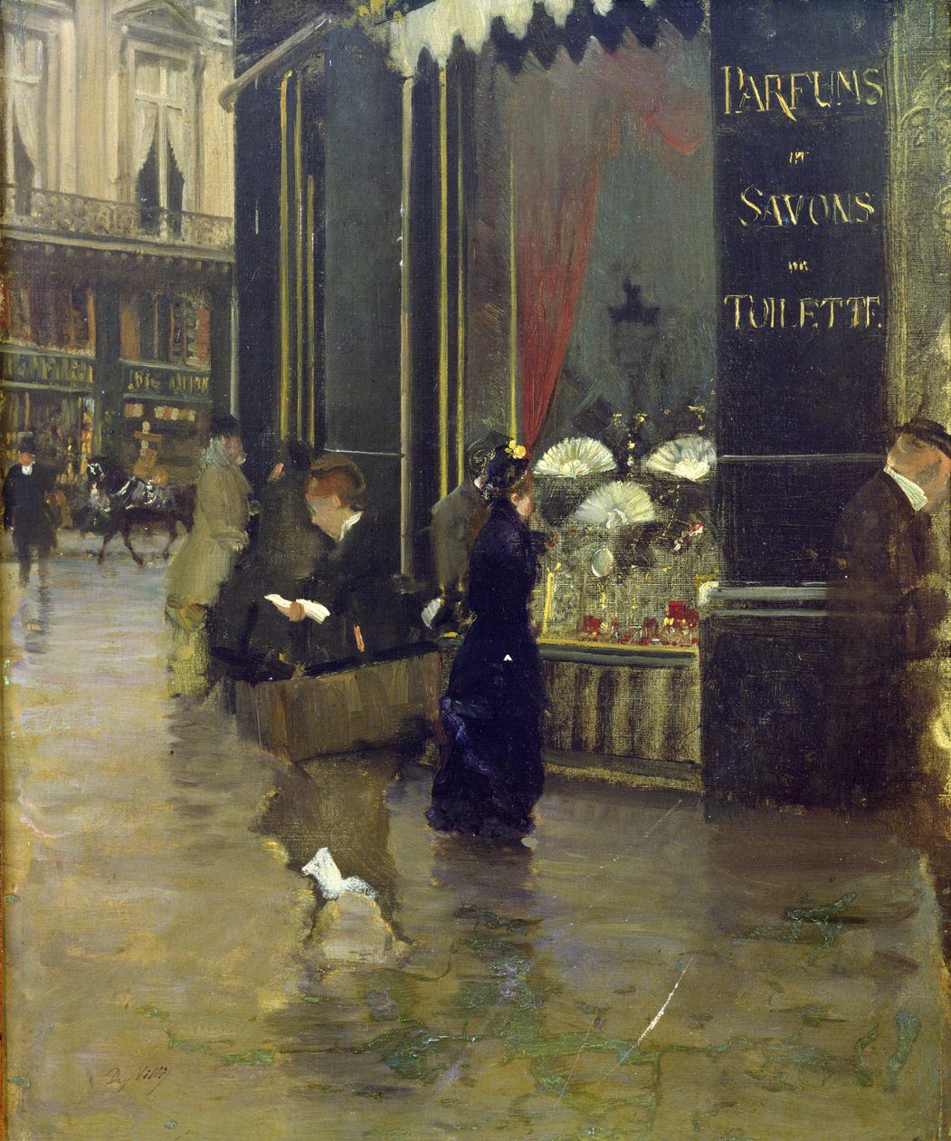 La Parfumerie Viollet, Boulevard des Capucines von Giuseppe de Nittis