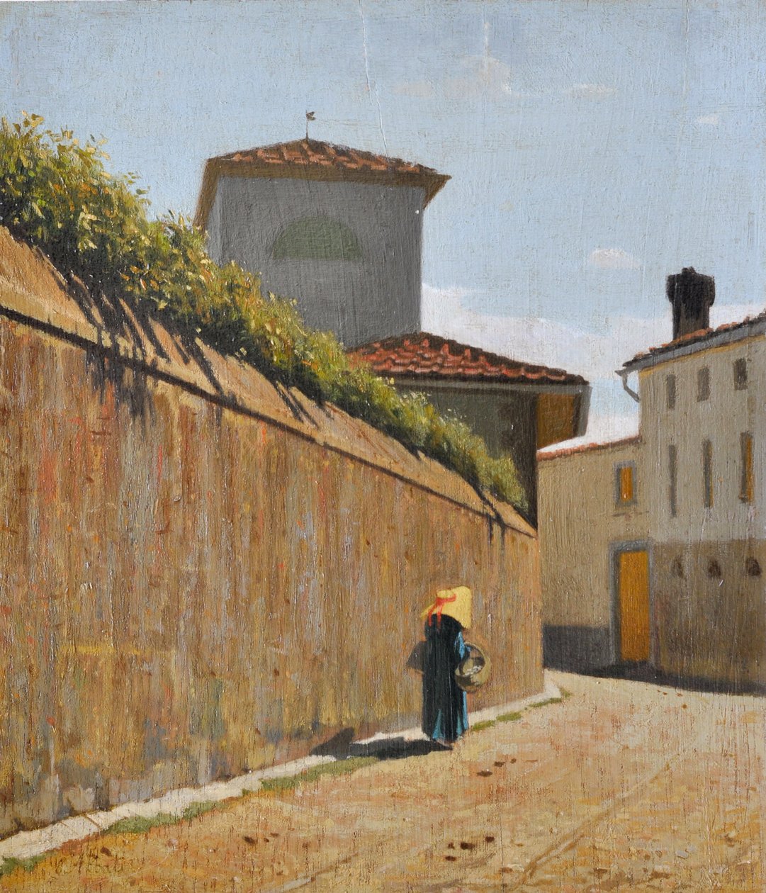 Gasse unter der Sonne, um 1863 von Giuseppe Abbati