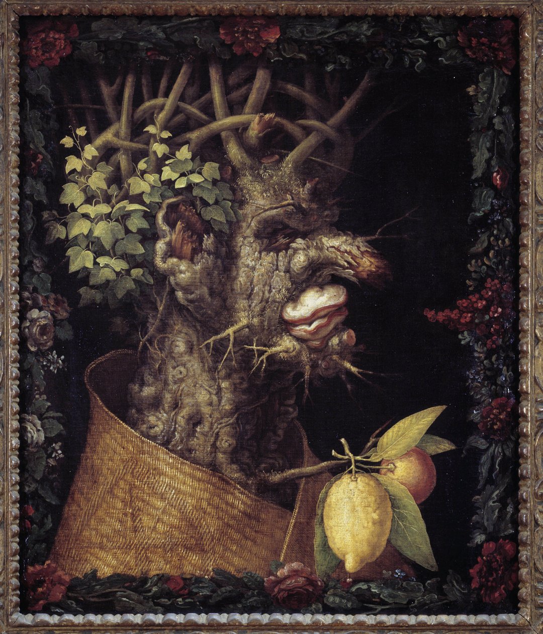 Winter. Allegorie der Jahreszeiten. Gemälde von Giuseppe Arcimboldo (1527-1593). Louvre-Museum von Giuseppe Arcimboldo