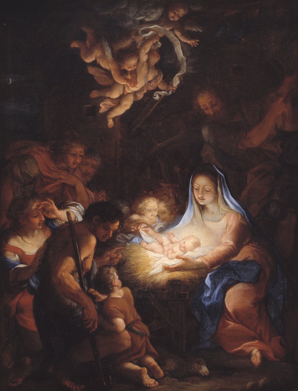 Die Anbetung der Hirten von Giuseppe Bartolomeo Chiari