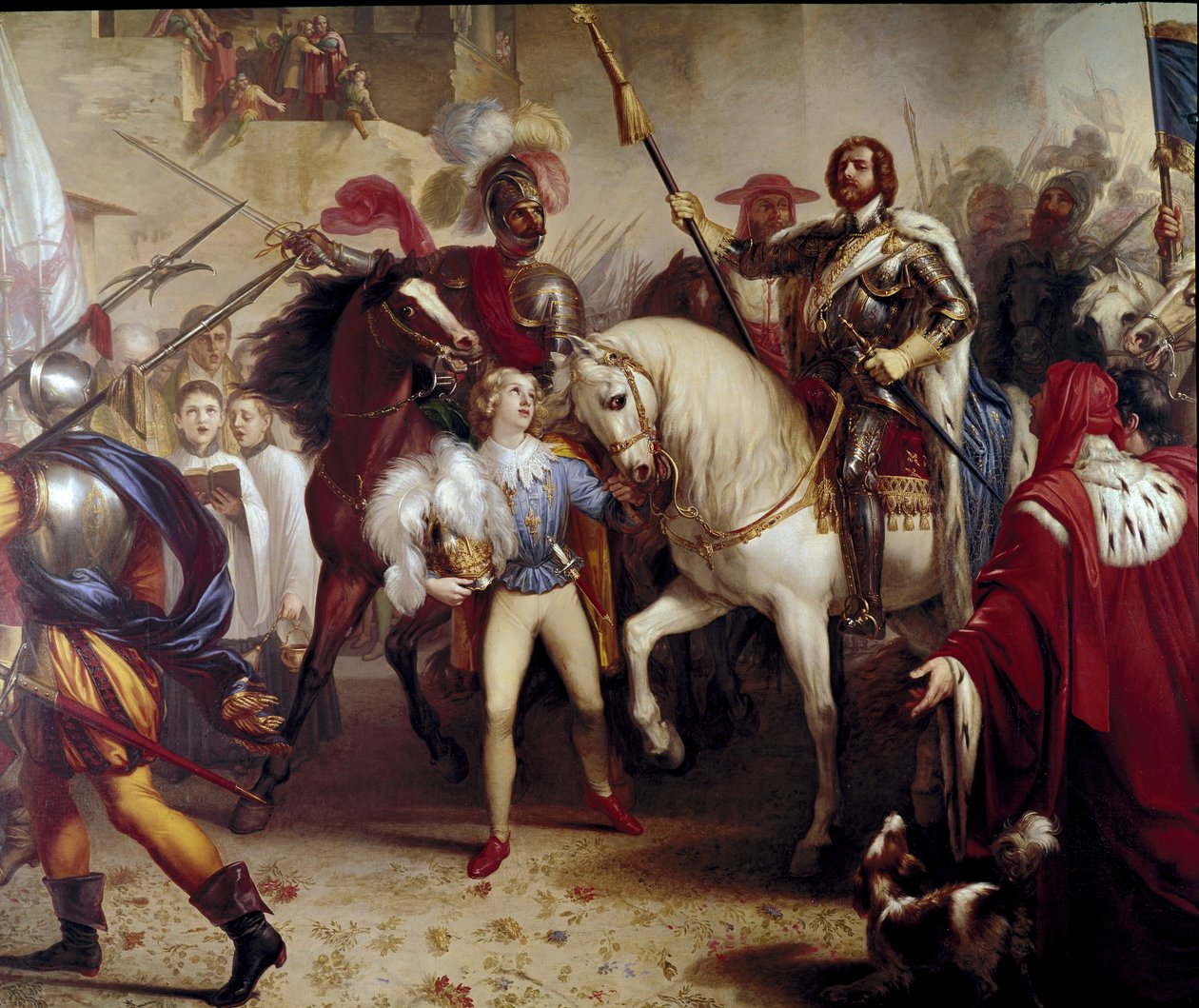 Der Einzug Karls VIII. in Florenz von Giuseppe Bezzuoli