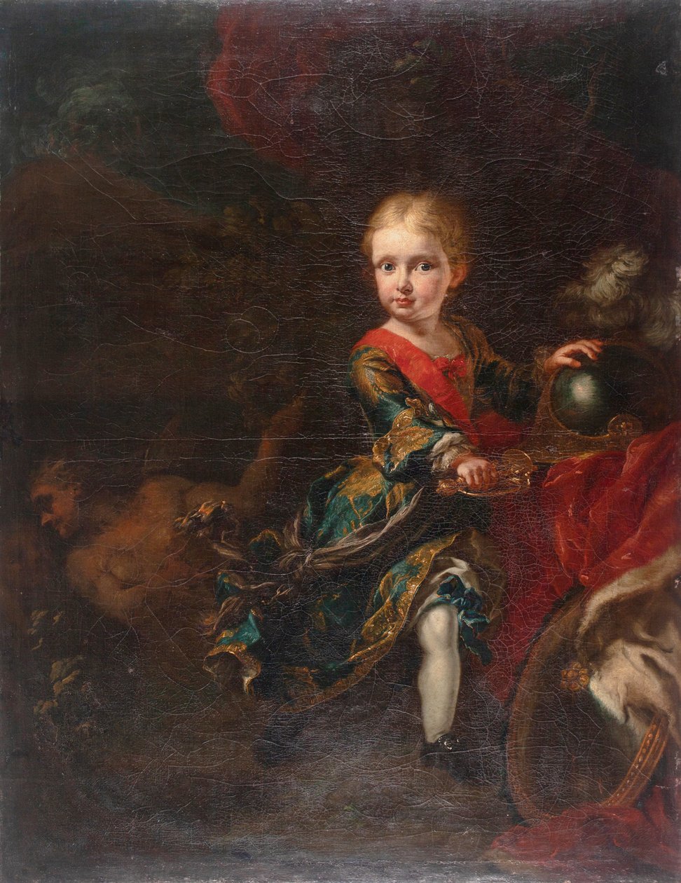 Infante Fernando de Borbón als Gott Mars von Giuseppe Bonito