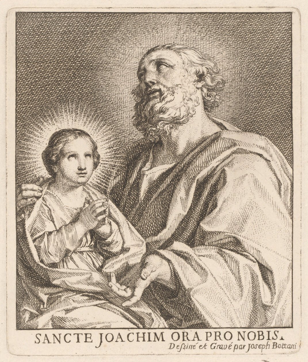 Heiliger Joachim und die junge Jungfrau Maria von Giuseppe Bottani