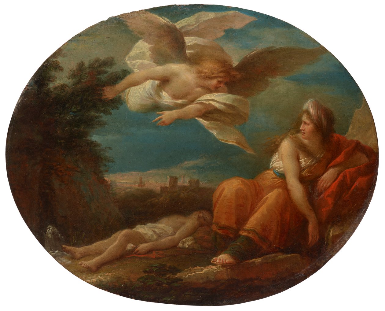 Hagar und der Engel in der Wüste von Beerscheba von Giuseppe Cades