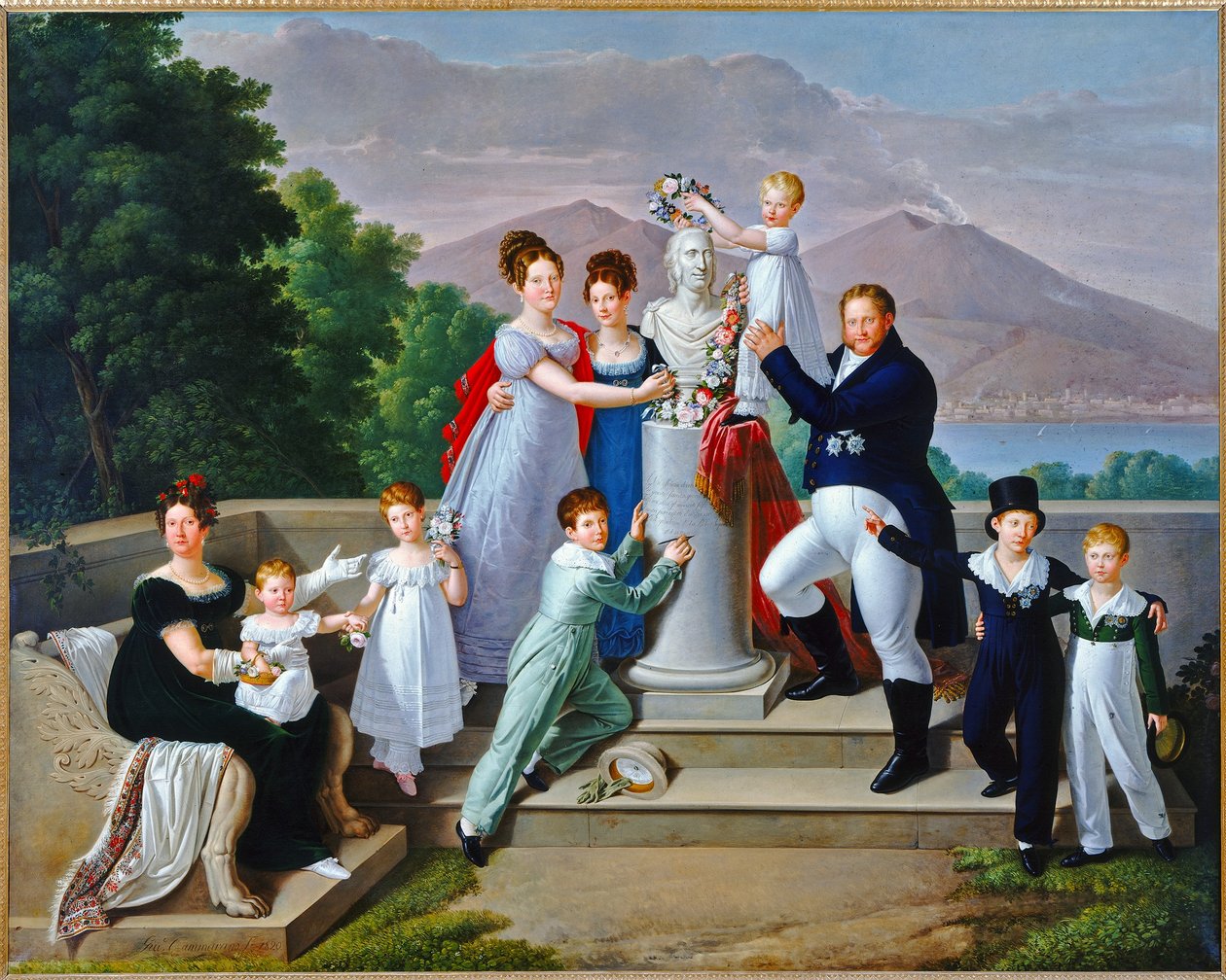 Ritratto della famiglia di Francesco I von Giuseppe Cammarano