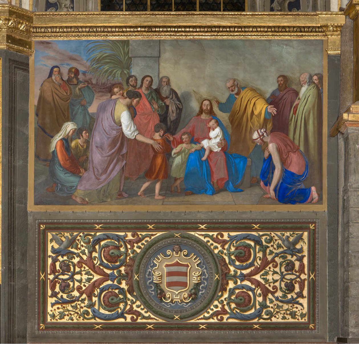 Presbyterium, Giueppe Diotti, Sinite parvulos 1833 von Giuseppe Diotti