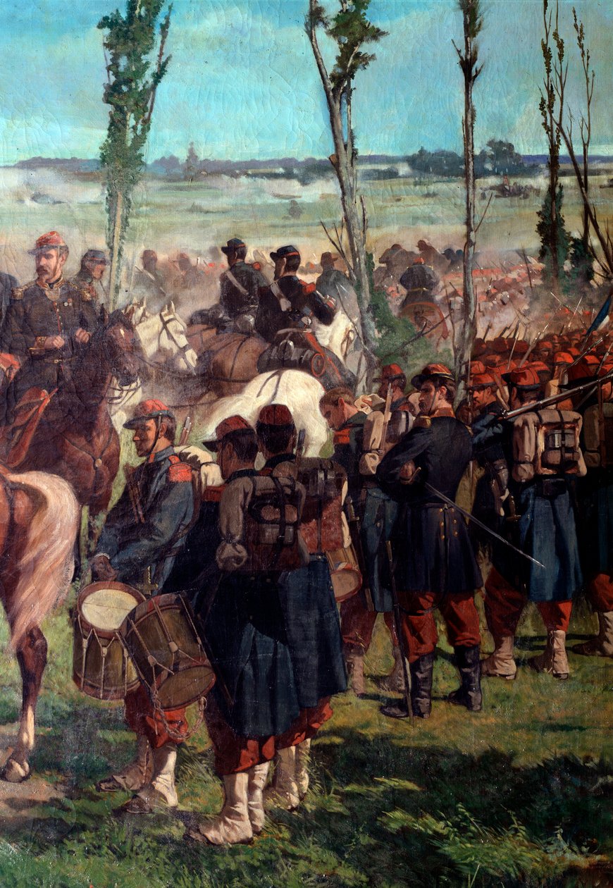 Das italienische Lager (Detail der Schlacht von Magenta 1859) von Giuseppe Fattori