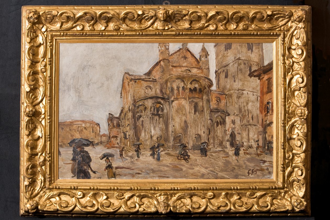 Piazza Grande im Regen von Giuseppe Graziosi
