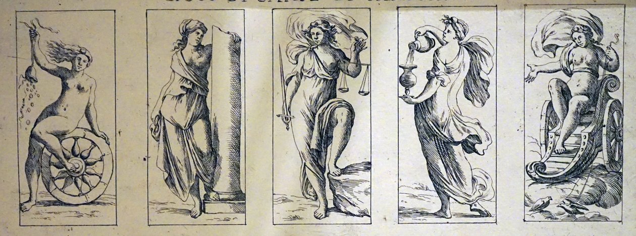Tarotkarten aus dem 17. Jahrhundert von Giuseppe Maria Mitelli von Giuseppe Maria Mitelli